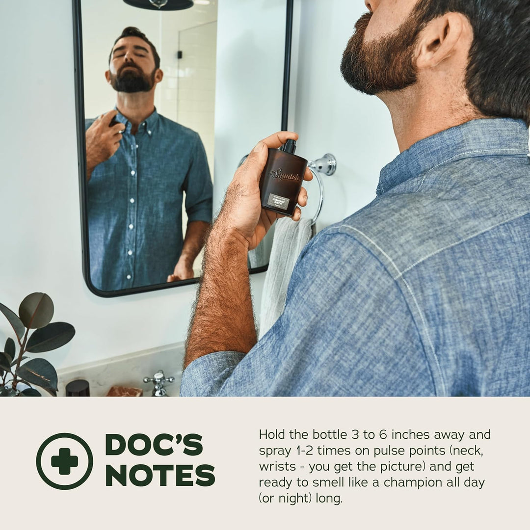 Dr. Squatch Colonia natural para hombres, tecnología Scent-Lock e i...