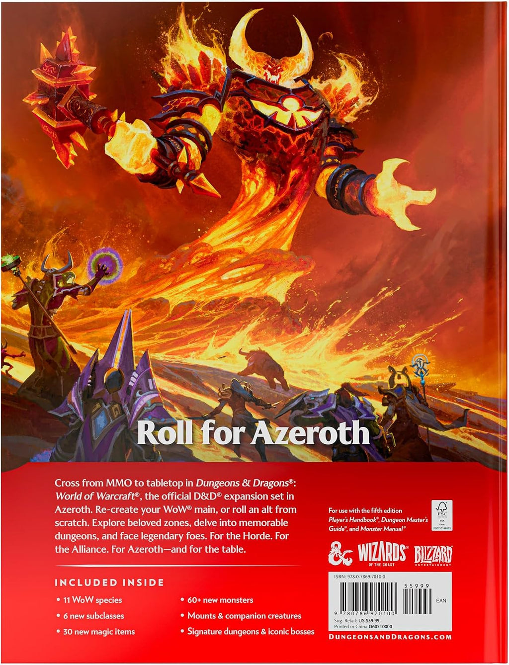 Dungeons & Dragons: World of Warcraft (Libro de expansión de juego D & D)