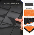 Carpeta para Tarjetas de Intercambio, Álbum de Tarjetas con 9 Bolsillos de Carga Lateral que Sostiene hasta 540 Tarjetas, Carpeta con Cremallera para Colección de Tarjetas, Soporte de Tarjetas