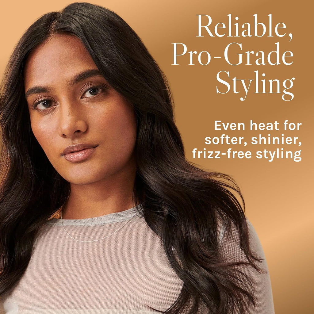 Bio Ionic GoldPro - Varita rizadora de 1 pulgada, azul, tecnología de calor por humedad y oro de 24 quilates, barril largo de cerámica con calor ajustable, rizador de pelo versátil para rizos de larga duración