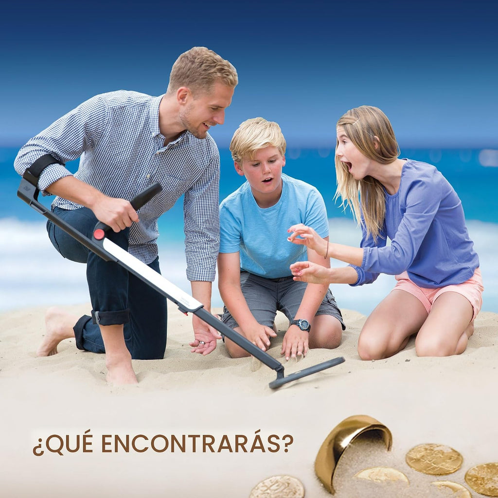 National Geographic Pro Series Detector de metales - Cazador de tesoros definitivo con puntero, bobina grande impermeable de 10" - ligera y plegable para un fácil transporte (exclusivo de Amazon)