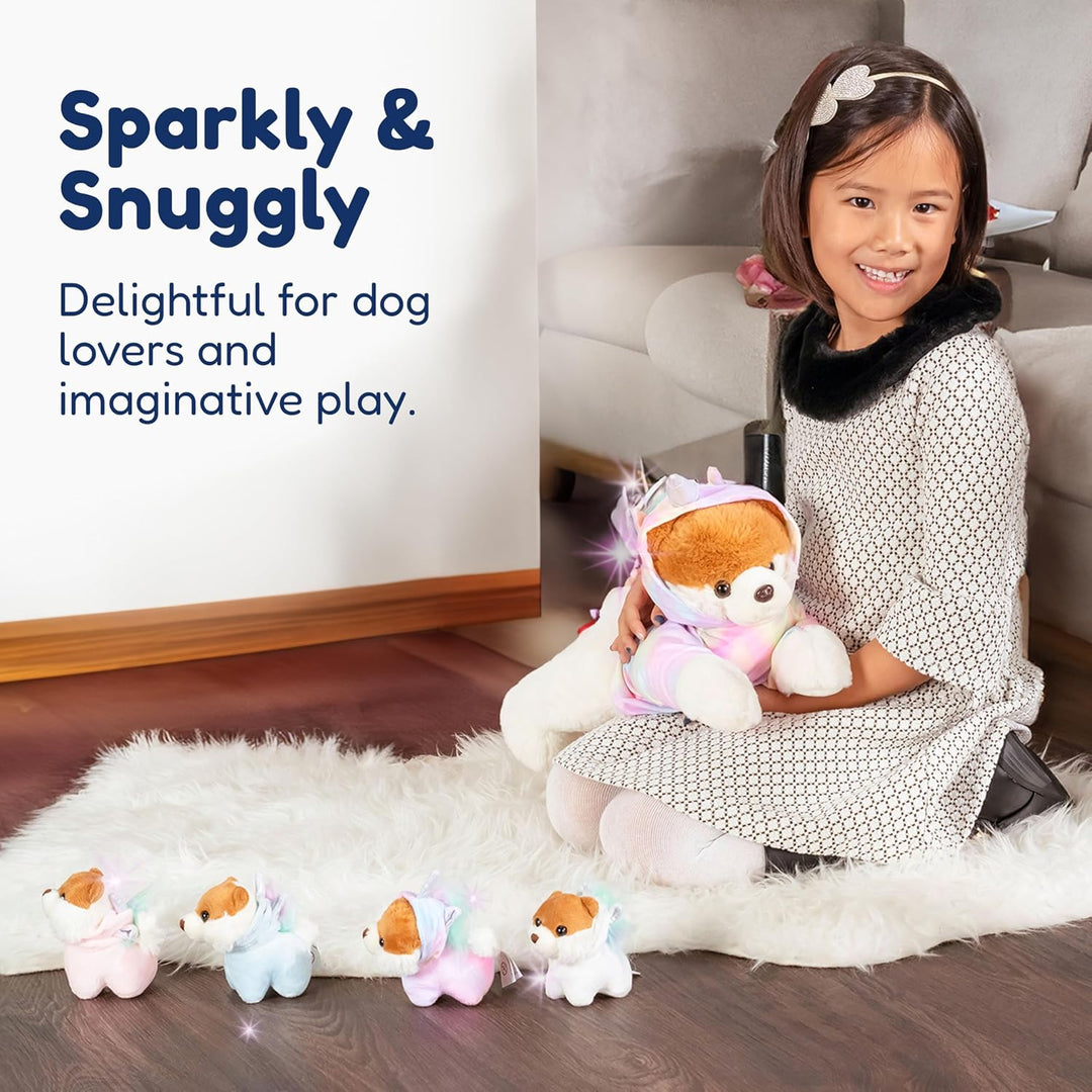 PixieCrush Animales de peluche para perros, mamá bernesa con 4 cach...