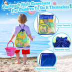 RACPNEL Juguetes de playa con cubos plegables, castillo de helado para