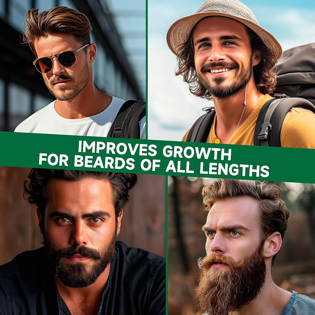 MistySprite Aceite de crecimiento de barba para hombre, 5% de bioti...