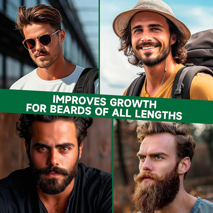 MistySprite Aceite de crecimiento de barba para hombre, 5% de bioti...