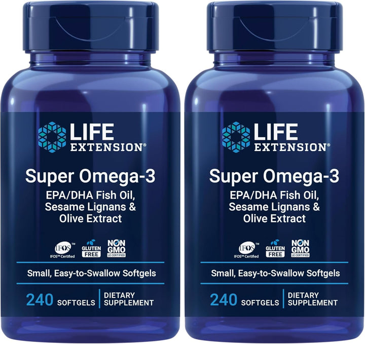 Life Extension Aceite de pescado Super Omega-3 EPA\/DHA, lignanos d...