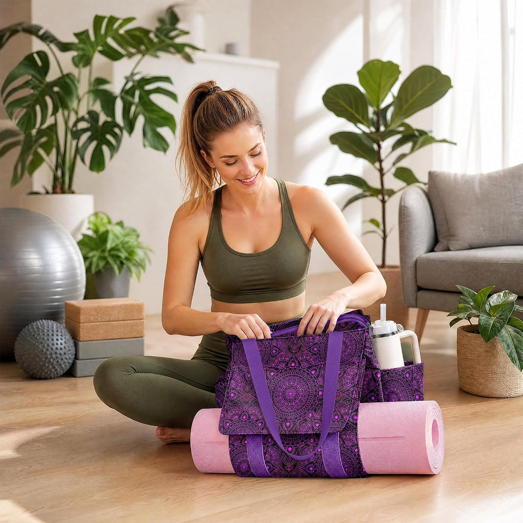 Bolsa para esterilla de yoga, bolsas de gimnasio para mujeres y