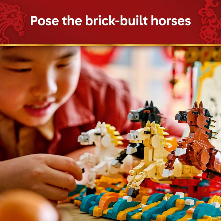 LEGO Juguete de construcción de lona de caballo de galope para el f...