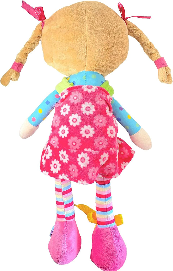 Snuggle Stuffs Sugar Snap - Muñeca de peluche para aprender a vesti...