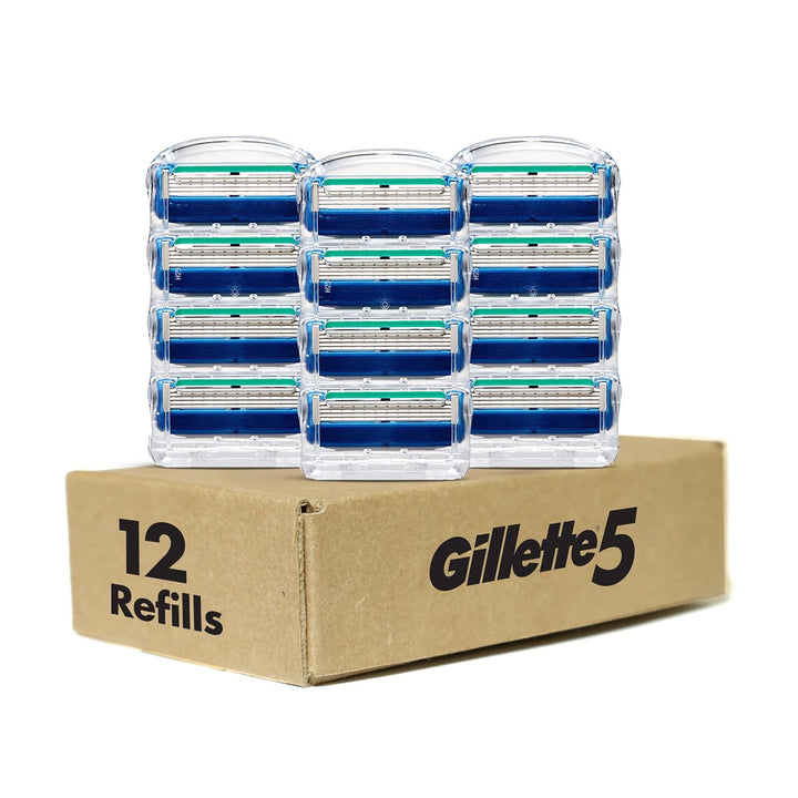 Gillette 5 repuestos de cuchillas de afeitar de 5 cuchillas para ho...