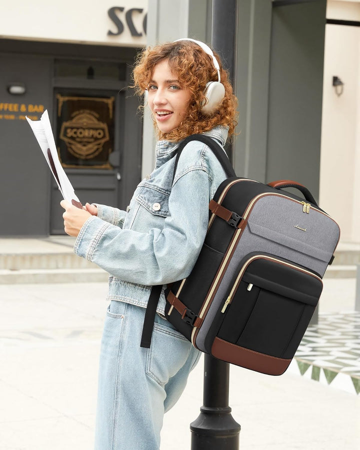 LOVEVOOK Mochila de viaje para mujeres y hombres, mochila de mano y...