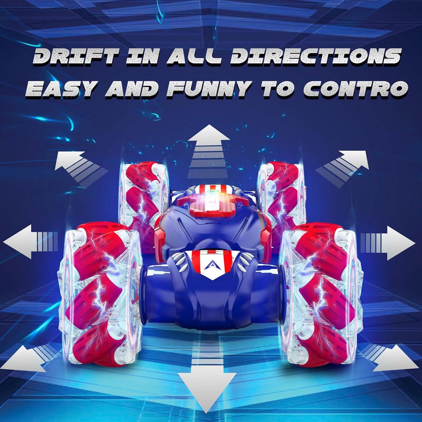 Auto de control remoto, auto de acrobacias RC con detección de gest...