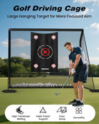 Red de práctica de golf, redes de golf resistentes de 10 x 7 pies para entrenamiento al aire libre/interior