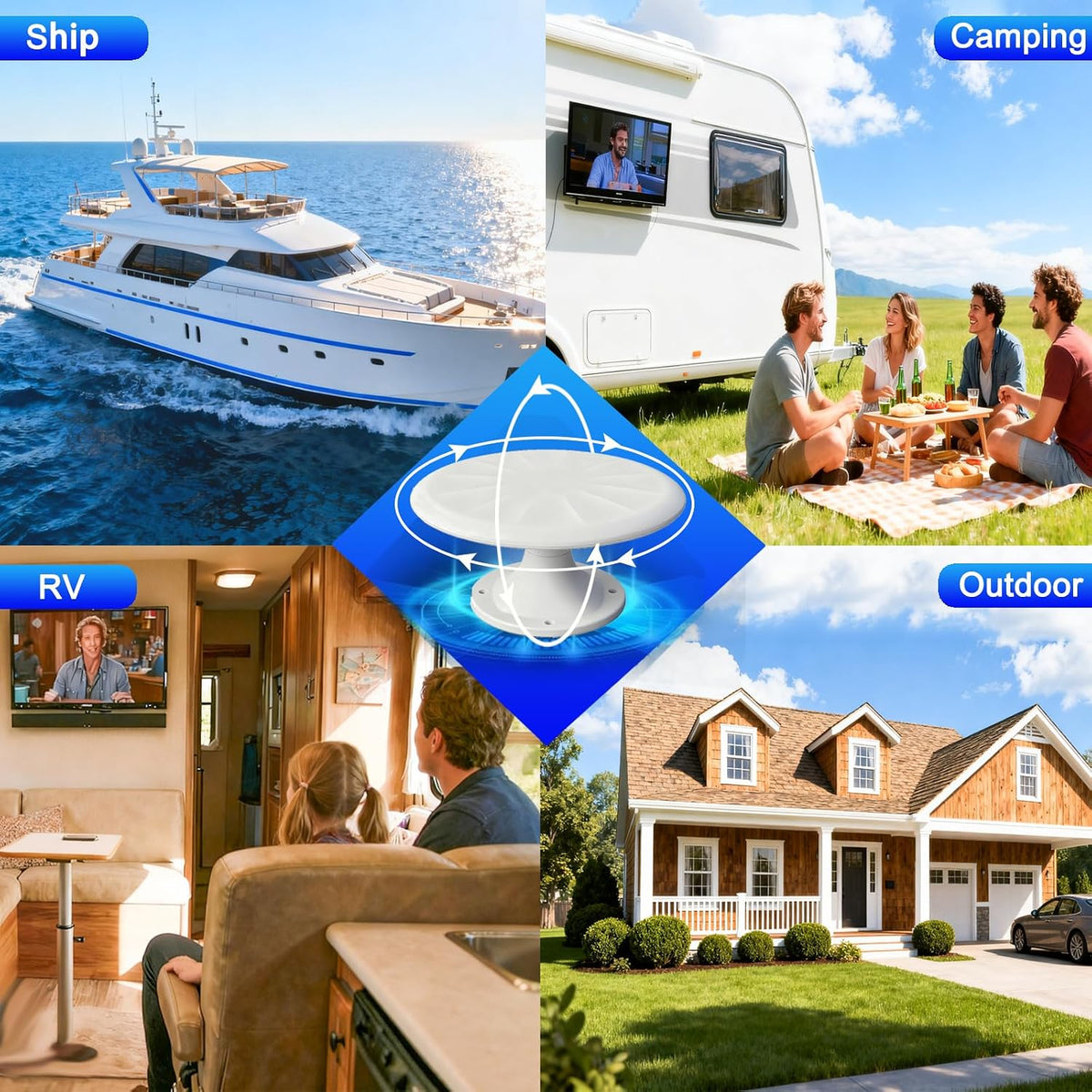 Antena de TV RV para Camper (RV967)