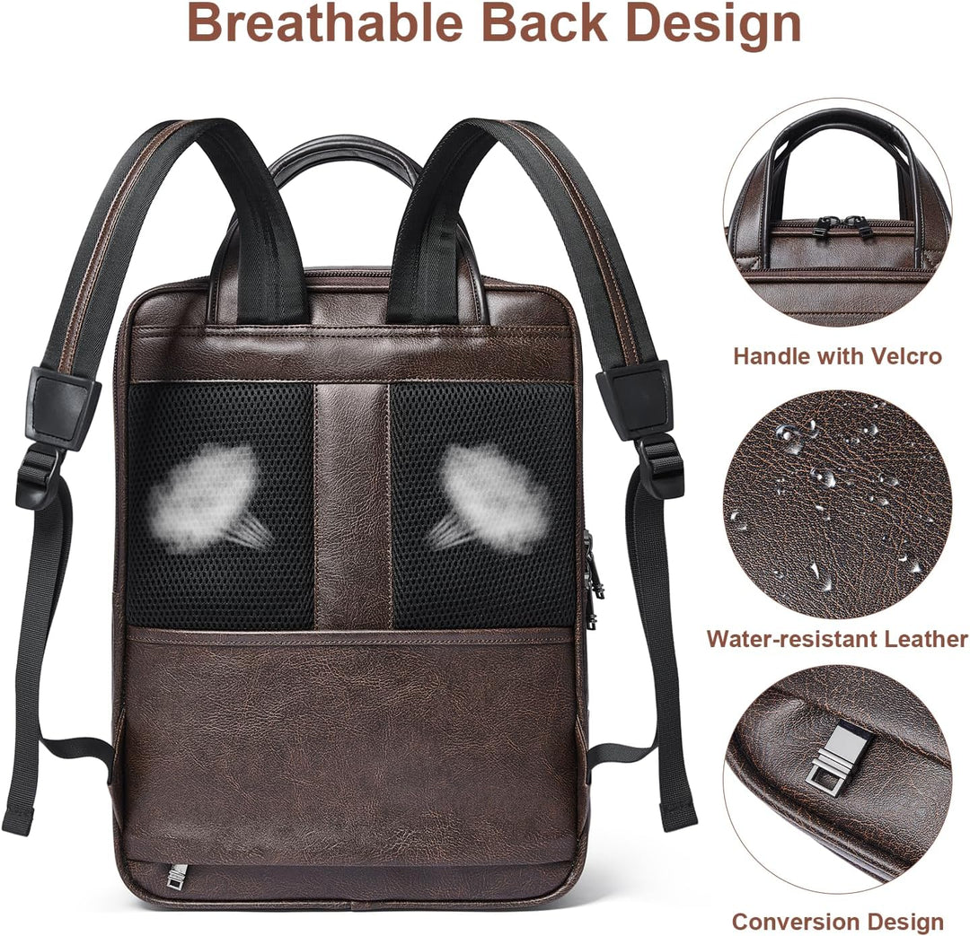 Shrrie Mochila para laptop de 15.6 pulgadas, maletín de trabajo de...