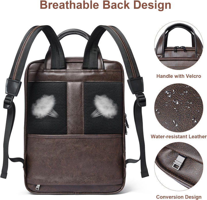 Shrrie Mochila para laptop de 15.6 pulgadas, maletín de trabajo de...