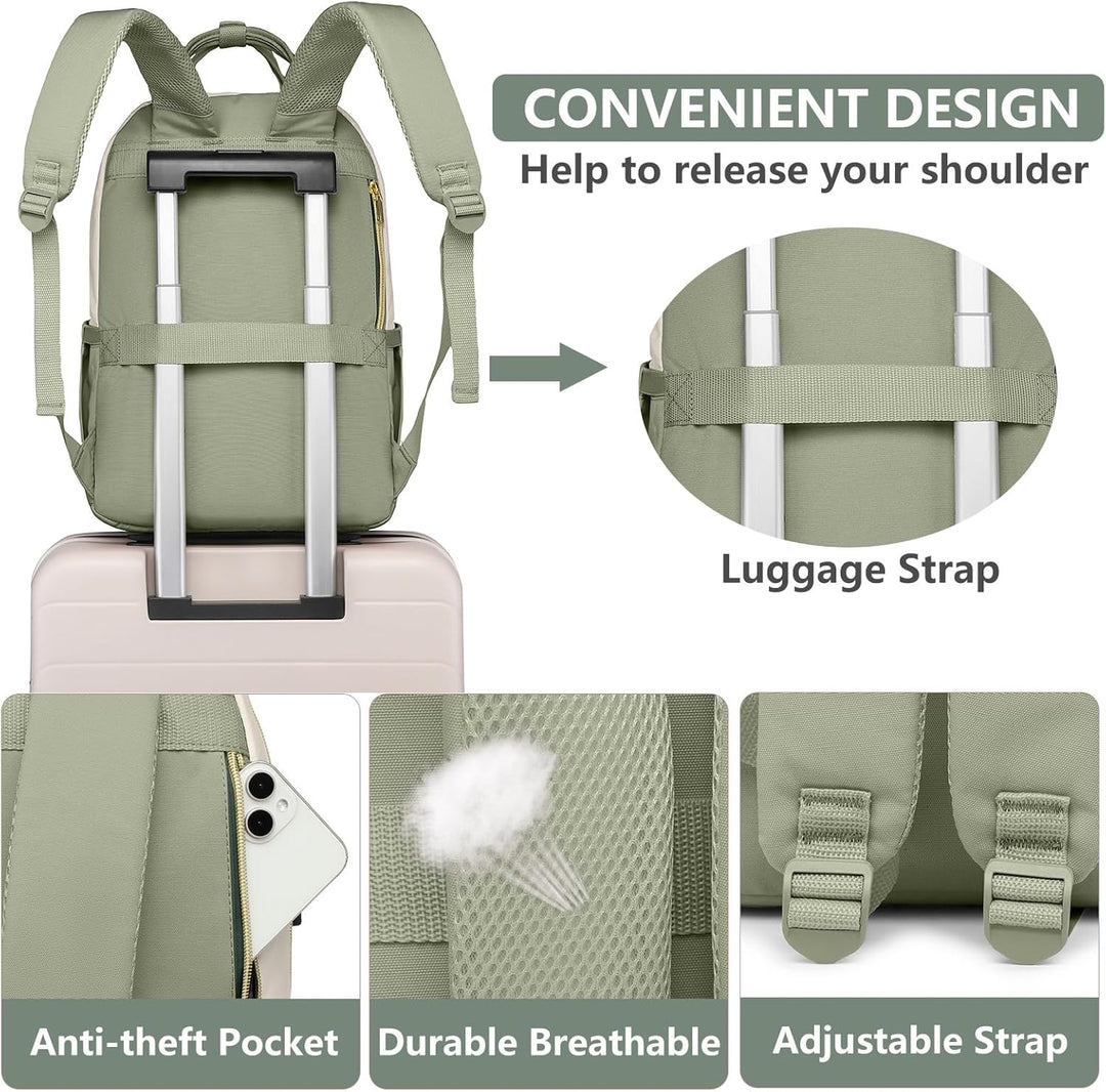 bagswan Mochila para Laptop para Mujeres Bolsa, 15,6 pulg.