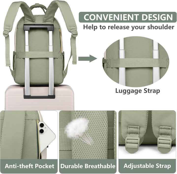 bagswan Mochila para Laptop para Mujeres Bolsa, 15,6 pulg.