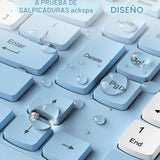 Combo silencioso de teclado y mouse inalámbricos para oficina y hog...