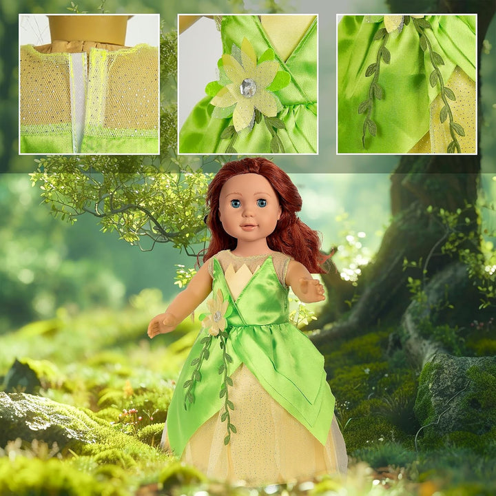 WONDOLL Accesorios de ropa para muñecas de 18 pulgadas, 6 piezas de...