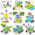 Kit de robot solar 45+ juguete STEM 434pcs con engranajes y sensores para