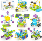 Kit de robot solar 45+ juguete STEM 434pcs con engranajes y sensores para