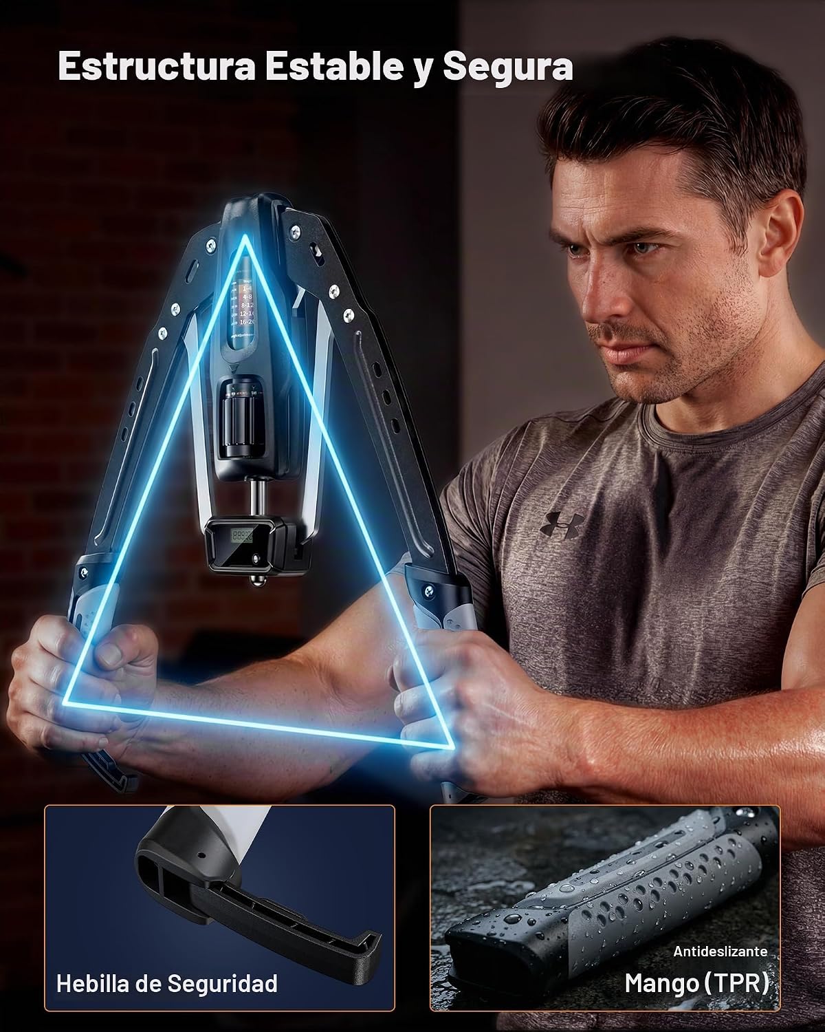 Merach Twister Entrenador de Antebrazos, 22-440 lb Potenciador Hidráulico de Fuerza | Expansor de Pecho Ajustable para Casa, Equipo de Fitness para Entrenamiento de Músculos del Hombro, Fortalecedor de Brazos para Ejercicio