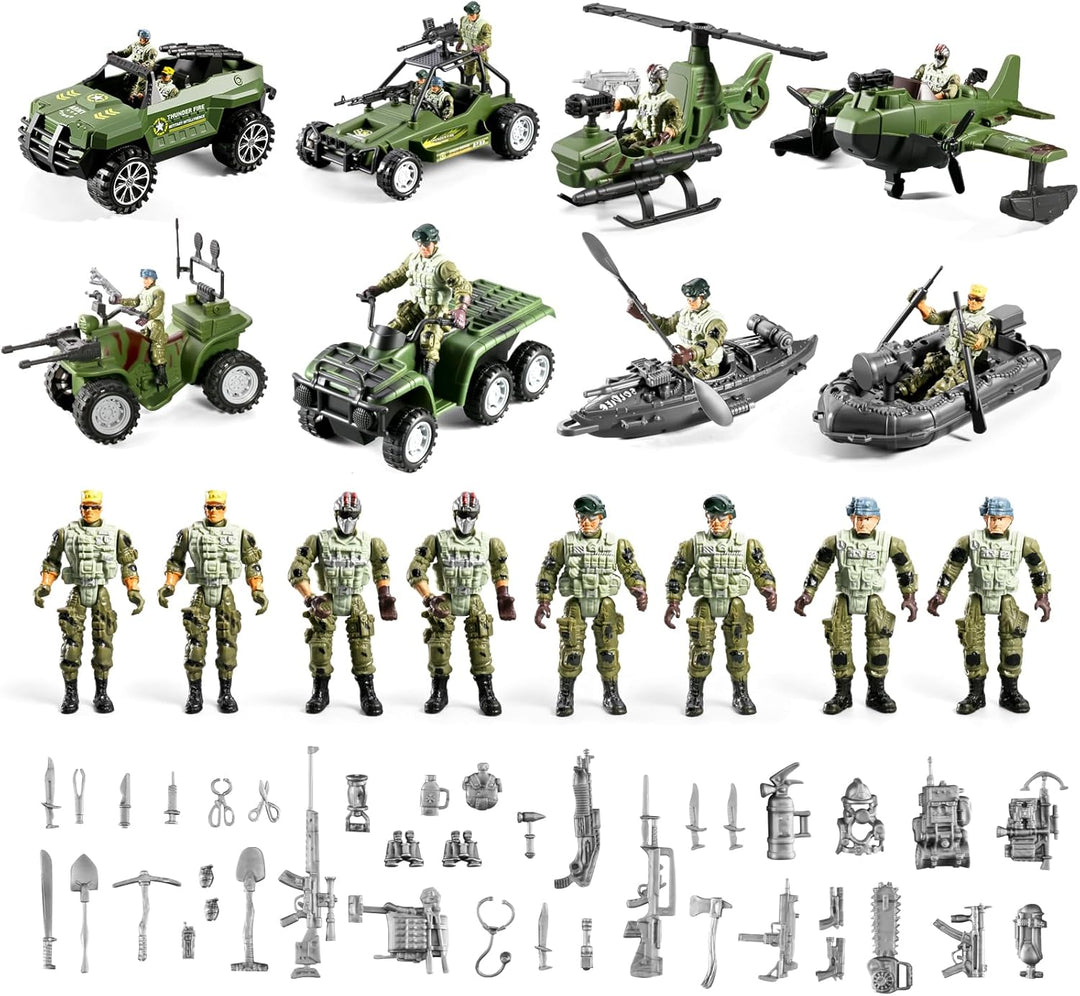 HOSPONY 58-en-1 Juguetes del Ejército para Niños de 4-7 6-8 8-12, C...