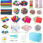 Sundaymot Arts y Crafts Supplies para Kids, 2000+Pcs DIY Craft Kits