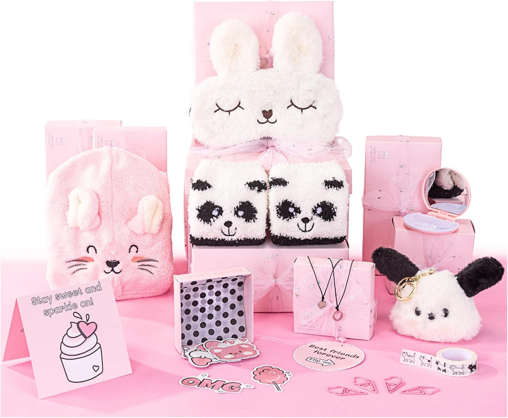 LolliBox Birthday Gift Set para niñasTween y adolescentes de 8–15 años, lista para regalar, 8 regalos envueltos individualmente