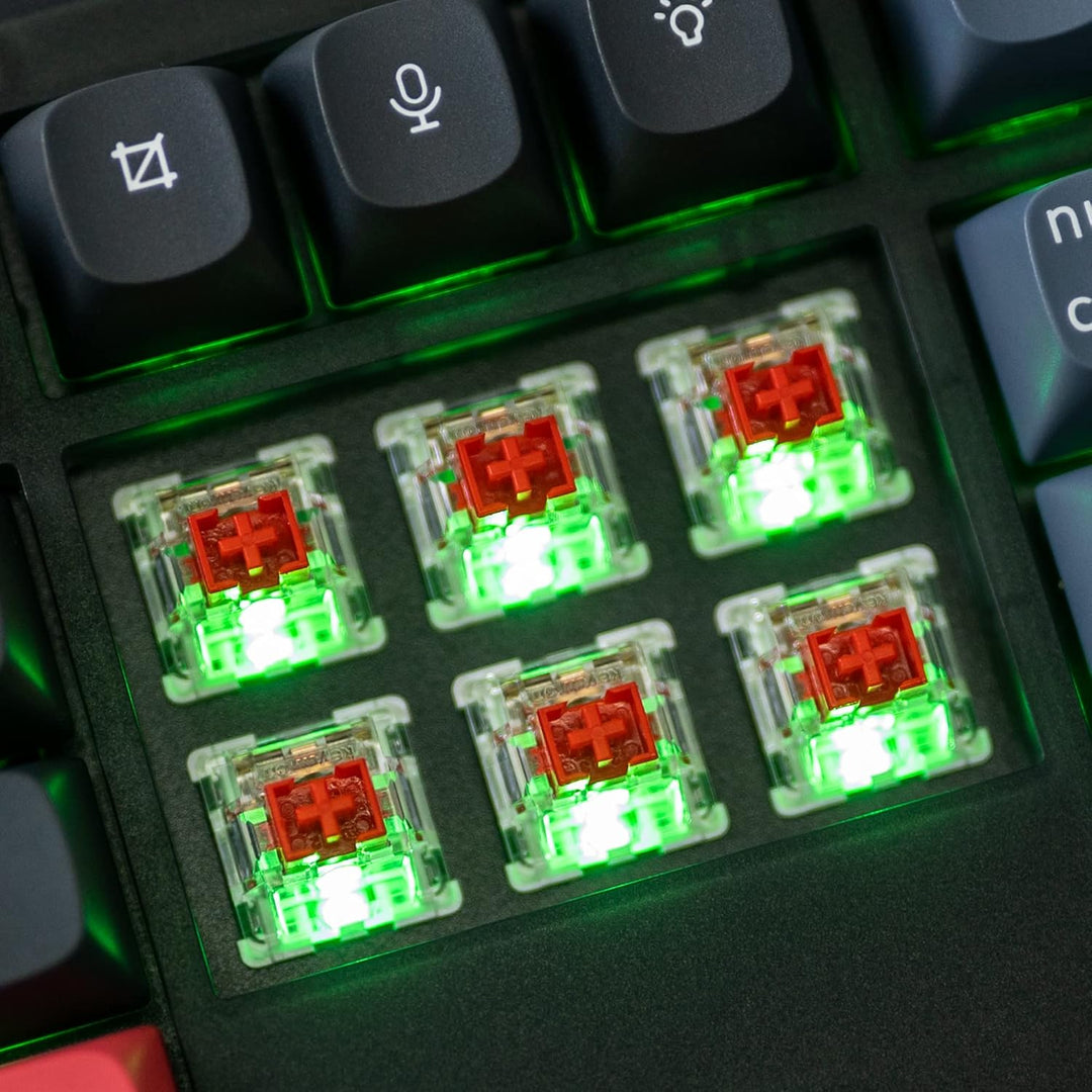 Keychron V6 Teclado mecánico personalizado con cable, macro program...