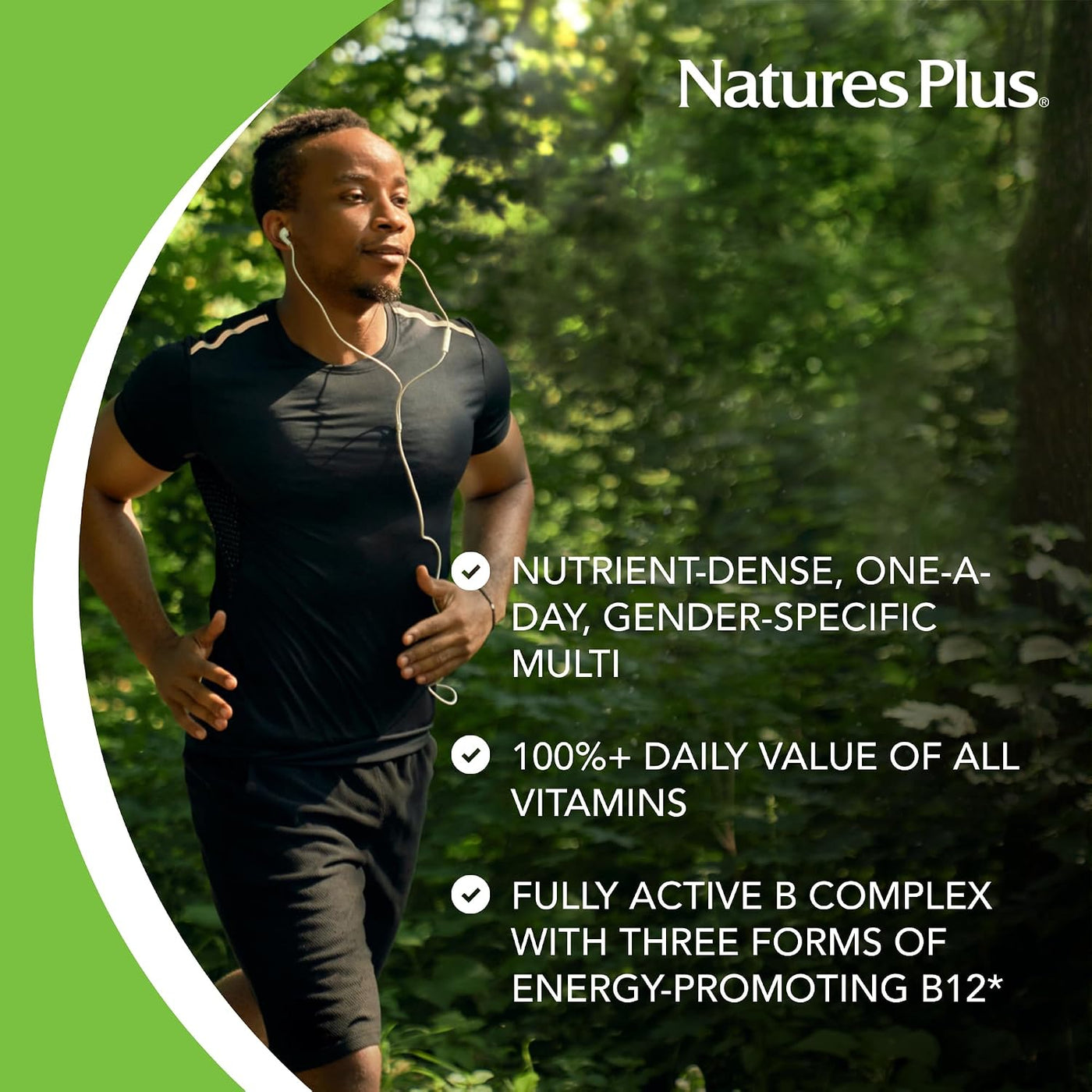Natures Plus His Journey - 30 tabletas - Multivitamínico para hombr...