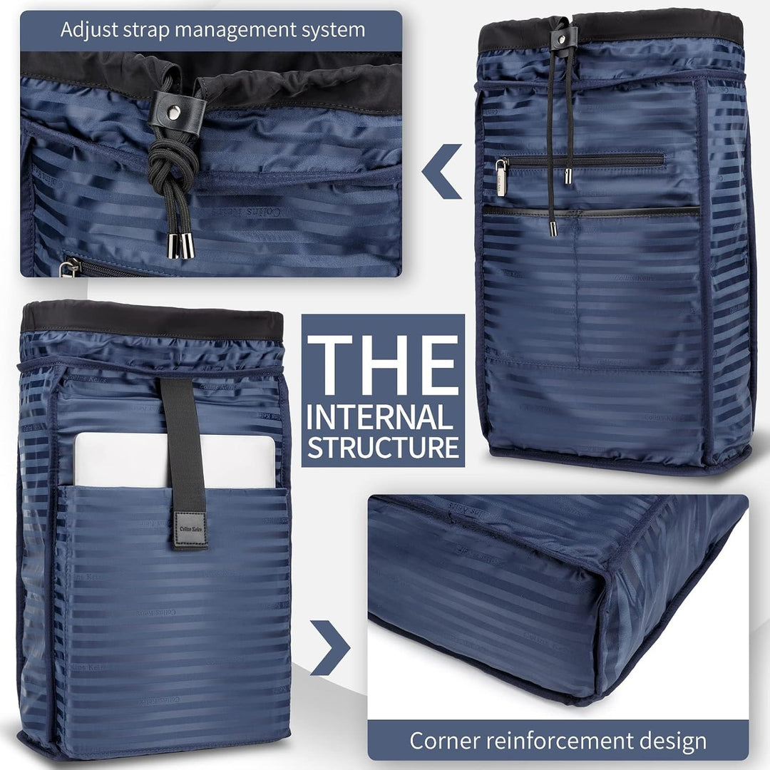 Colins Keirs Mochila negra para hombre, mochila para laptop de 16 p...