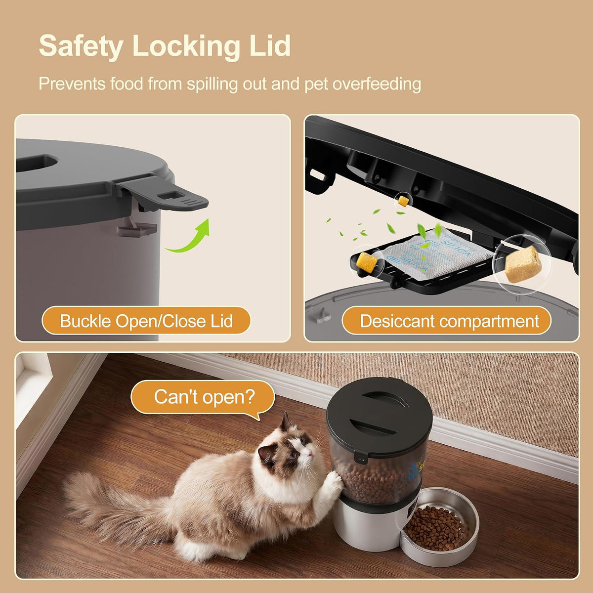 Alimentadores automáticos para gatos, alimentador automático del animal
