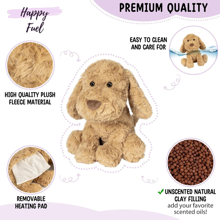 Goldendoodle - Animal de peluche para perro caniche para microondas...