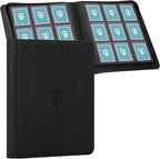 Carpeta Toploader, Contiene 216 Toploaders, Carpeta de 9 Bolsillos Top Loader con Fundas para Toploaders Rígidos de 3"x4" Fundas Duras, Carpetas Top Loader para TCG, Carpeta de Cartas MTG
