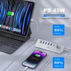 intpw, YH6AC, hub USB 3.2, alimentado