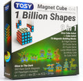 TOSY - Cubo magnético 4 x 4 – 560 imanes, 70 bloques, juguete 8 en 1: juego de rompecabezas, bloques de construcción creativos, spinner transformable, cubo infinito, azulejos magnéticos, linterna UV