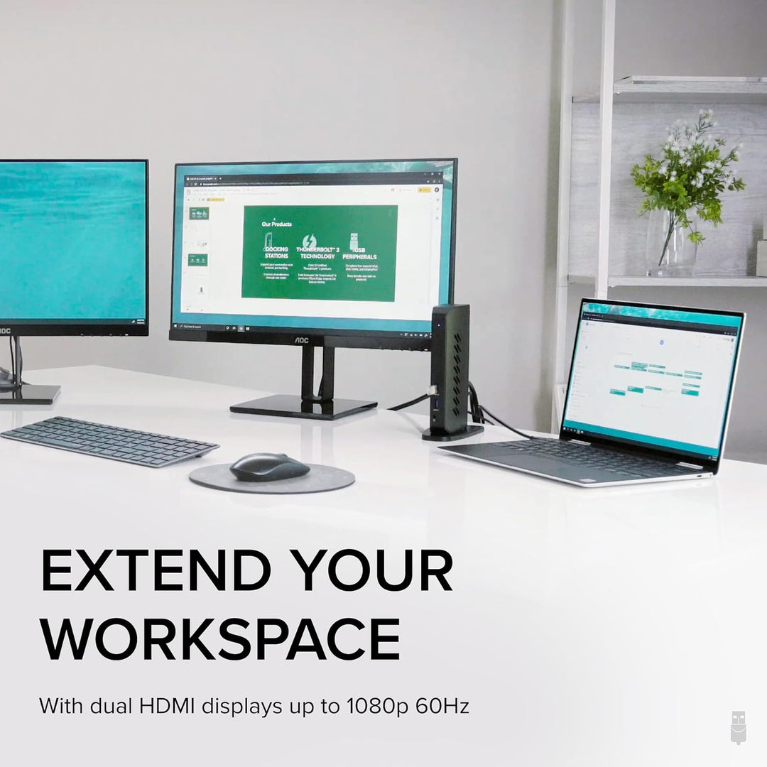 Plugable Estación de acoplamiento universal USB 30 y USB-C