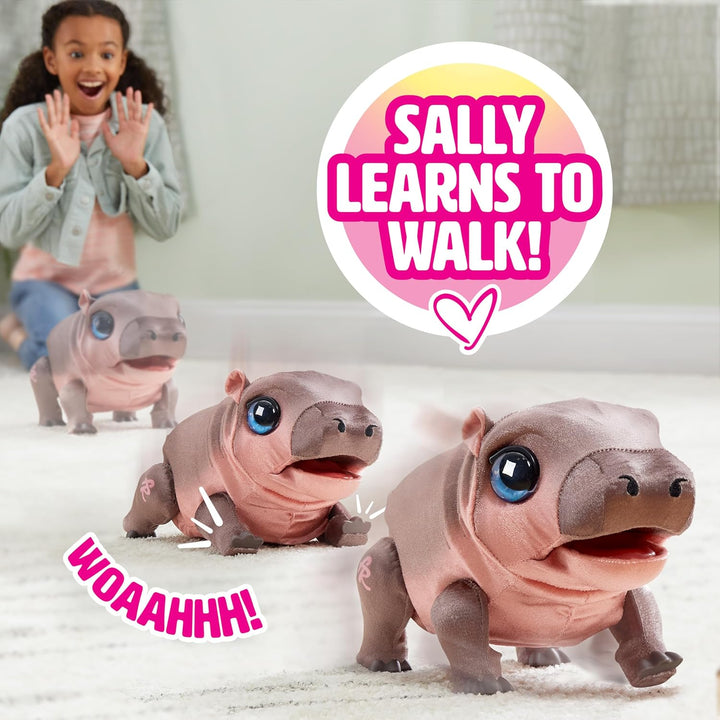 FurReal Sally The Silly Hippo 9 Inch Interactive Plush