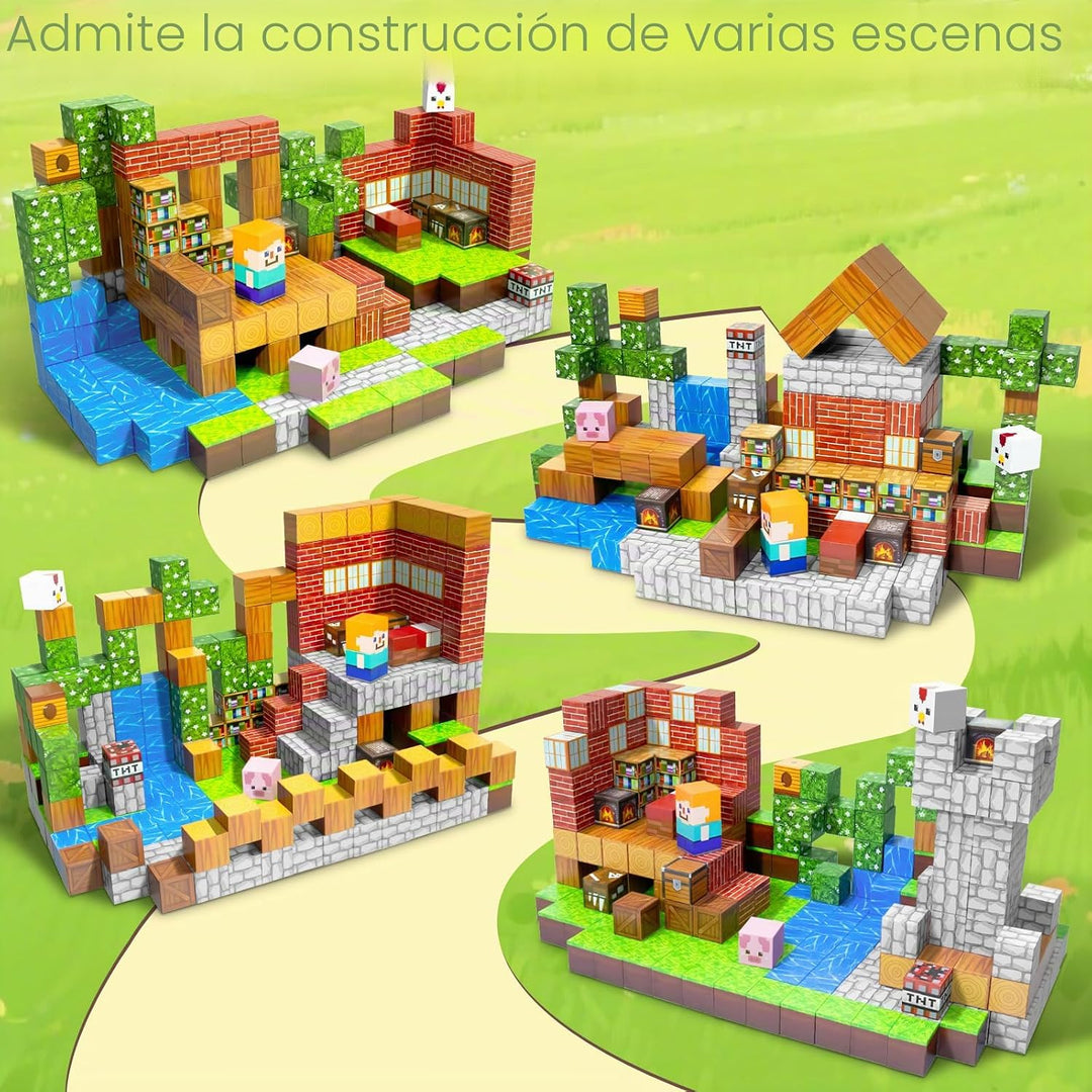 MUUHU 300 PIEZAS Bloques Magnéticos - Bloques de Construcción Magné...
