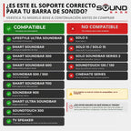 Soporte de pared ajustable para barra de sonido Bose, color