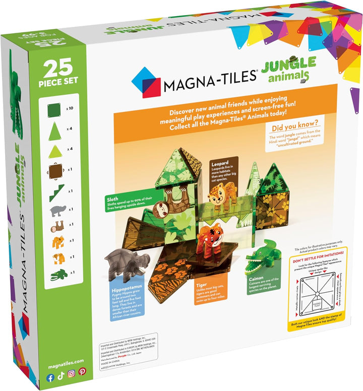 MAGNA-TILES Jungle Animals - Juego de construcción