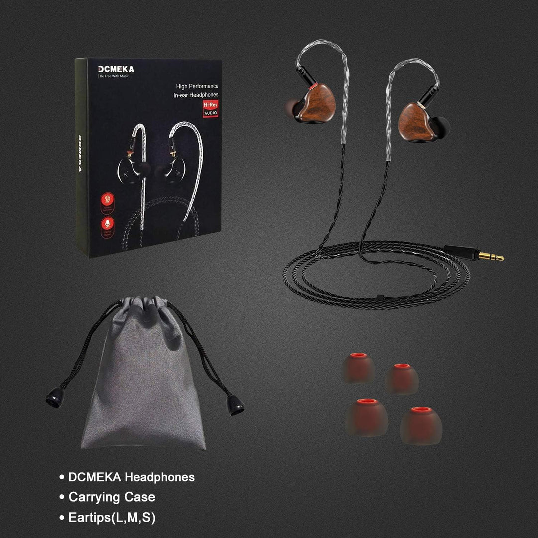 DCMEKA Auriculares con monitor intrauditivo, auriculares estéreo Hi...