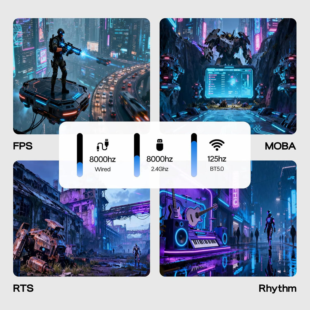 EPOMAKER HE75 V2 Teclado para juegos con efecto Hall, sondeo de 8K...
