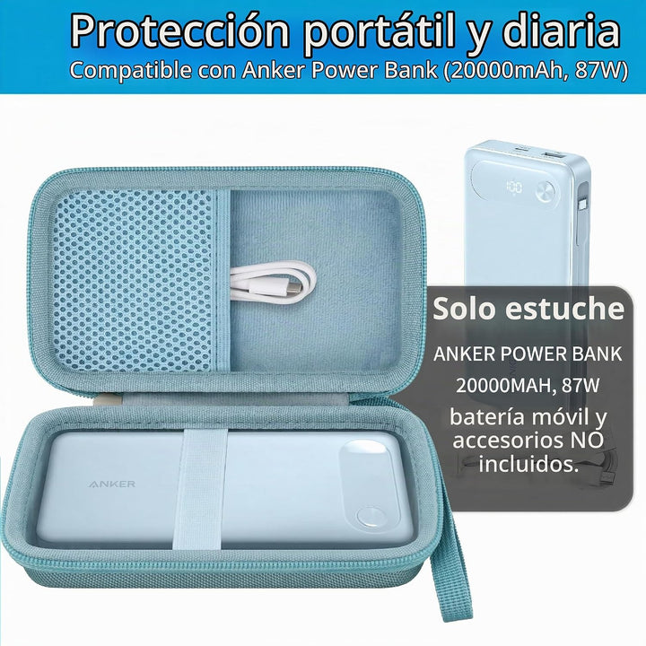 khanka Estuche de viaje para banco de energía Anker, cargador portá...