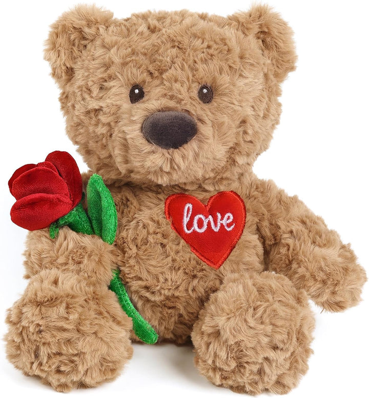 Cuckool Oso de peluche con rosa y corazón de amor, apto para microo...