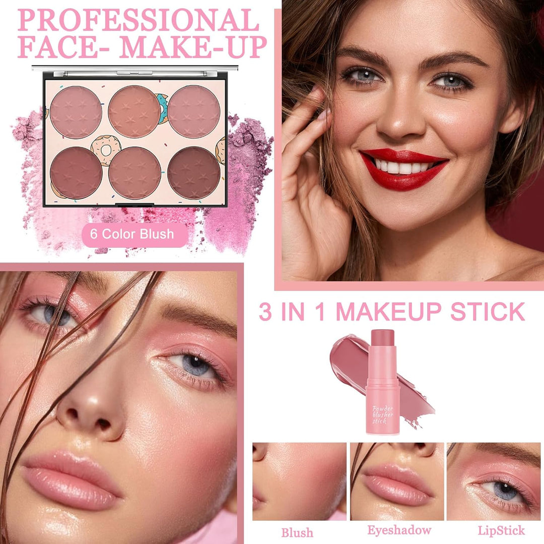 Kit completo de maquillaje para mujeres, juego de maquillaje, juego...