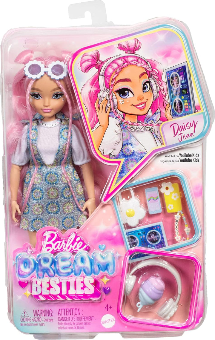 Muñeca Barbie Dream Besties y Accesorios, Muñeca de Moda Posable Da...