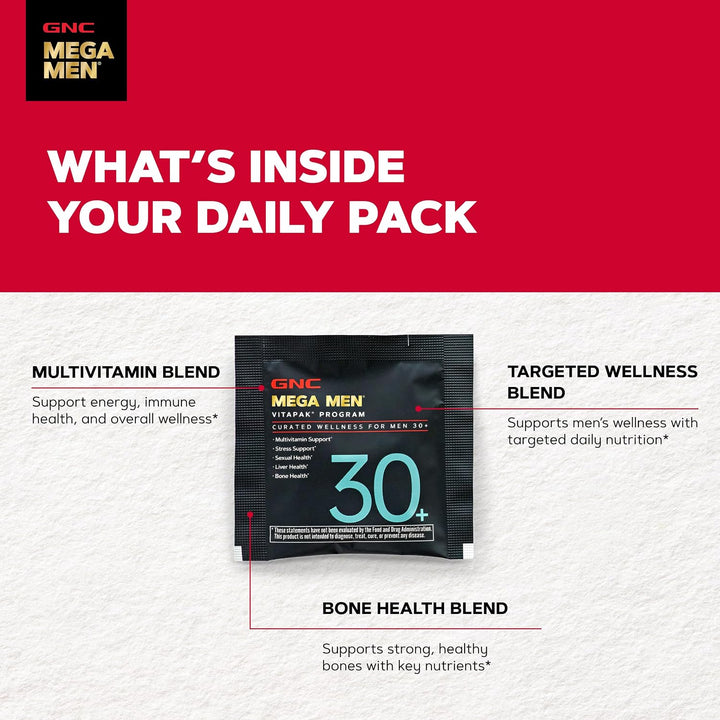 GNC Programa Vitapak para hombres 30+ | Multivitaminas y minerales...